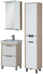 Мебель для ванной Aquanet Гретта 60 светлый дуб (2 ящика)