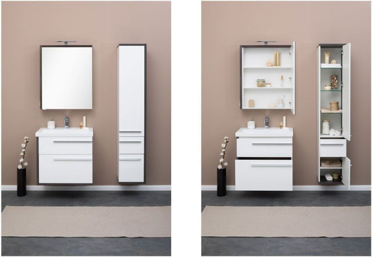 Мебель для ванной Aquanet Фостер 70 эвкалипт мистери/белый