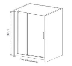 Душевая дверь Good Door Pandora WTW130 130