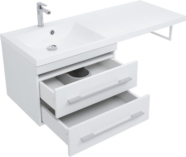 Тумба с раковиной Aquanet Нота 120 L белый