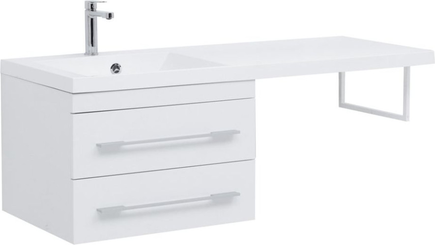 Тумба с раковиной Aquanet Нота 120 L белый