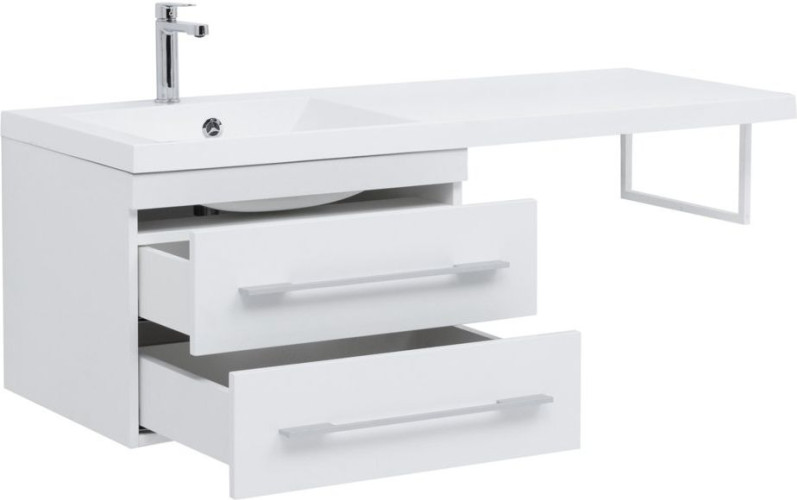 Тумба с раковиной Aquanet Нота 120 L белый