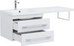 Тумба с раковиной Aquanet Нота 120 L белый