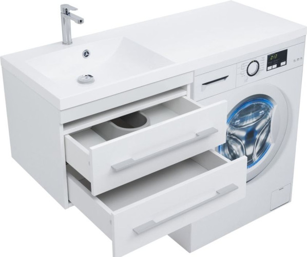 Тумба с раковиной Aquanet Нота 120 L белый