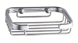 Sanibano, решетка прямоугольная 1-уровневая (12х10хh4 см), цвет хром