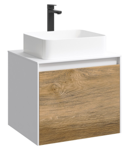 Подвесная тумба 60 см Aqwella MOB0106W+MOB0706DB