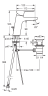 3805BF Twista Смеситель для умывальника XL с фиксированным изливом, петлевой рукояткой