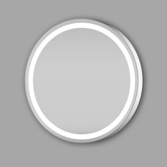 Xpertials OLEKR, зеркало 80 см, LED свет, вкл/выкл с диммером, антизапотевание, профиль глянцевый хром