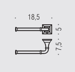 Держатель туалетной бумаги Colombo Design Portofino B3208 SX