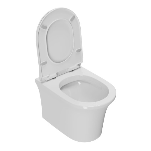 Унитаз подвесной безободковый Bauedge Spectrum NP0001-PRO, белый