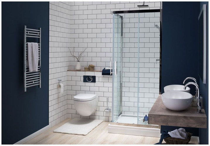 Душевой поддон Aquanet Stone Lite GB900S 90x90 (с ножками и панелью)