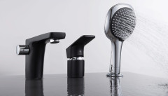 Смеситель на борт ванны D&amp;K Berlin DA1434915, черный