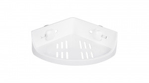 Полочка угловая одноэтажная Grampus Element, GR-3310, белая