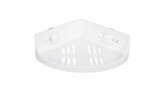 Полочка угловая одноэтажная Grampus Element, GR-3310, белая