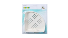 Полочка угловая одноэтажная Grampus Element, GR-3310, белая