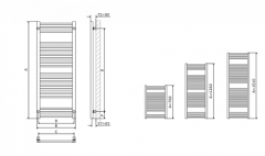 Полотенцесушитель Terma Bone черный матовый