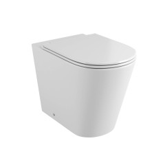 Унитаз Grossman GR-PR4450S (575*370*430) БЕЛЫЙ приставной БЕЗОБОДКОВЫЙ с тонкой крышкой