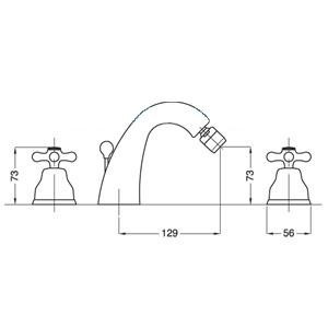 Смеситель для биде Bugnatese Old 025