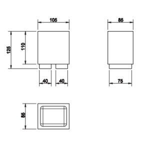 Стакан Gessi Rettangolo 20831.031