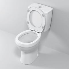 Унитаз Niagara Brava NG-9901 (630*360*740) напольный БЕЗОБОДКОВЫЙ с тонкой крышкой