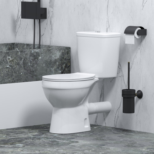 Унитаз Niagara Brava NG-9901 (630*360*740) напольный БЕЗОБОДКОВЫЙ с тонкой крышкой