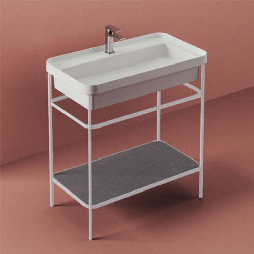 Консоль Artceram Fuori scala для прямоугольной раковины 800 мм белый матовый