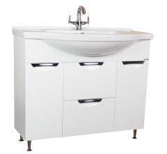 Тумба под умывальник &quot;Эльбрус 100&quot; Грация с 2  верхними ящиками В2 Домино