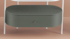 Ящик деревянный выдвижной Artceram Flair 4.0 89х42хh215 см для металлической консоли цвет musk