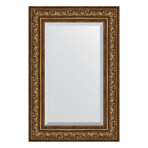 Зеркало настенное с фацетом EVOFORM в багетной раме виньетка состаренная бронза, 60х90 см, BY 3427