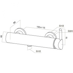 Смеситель для душа AM PM Awe F1520000