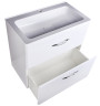 Тумба напольная Style Line Каре 80 (2 ящ.) Люкс белая, PLUS