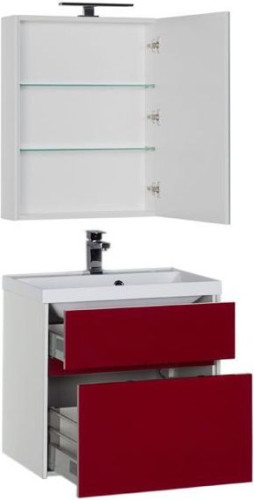 Мебель для ванной Aquanet Латина 70 бордо (2 ящика)