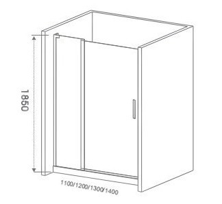 Душевая дверь Good Door Pandora WTW140 140