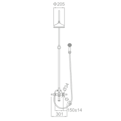 Душевая стойка Schein Pure 46415/8027055