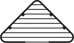 Полочка угловая Ideal Standard IOM, с крепежом, черный (A9105XG)