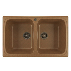 Мойка из искусственного мрамора MIXLINE ML-GM23 49,5x77,5 (525189)