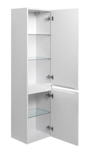 Пенал в ванную Ceruttispa Романья white подвесной правый