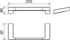 Полотенцедержатель Ravak 10° хром (X07P324)
