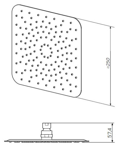 Верхний душ AM PM 25 F05S0002