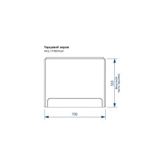 Экран для ванны Loranto MILTON, торцевой 70 (CS00064070)