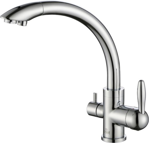 Смеситель для кухни Paulmark ESSEN, две воды, хром, Es213001-CR, Paulmark