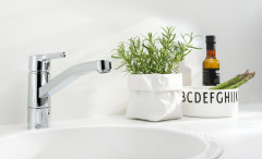 Смеситель для кухонной мойки Oras Saga Style Керамический картридж, цвет Хром (3930FH)