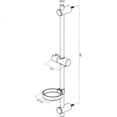 Душевая штанга AM PM Spirit F0370064