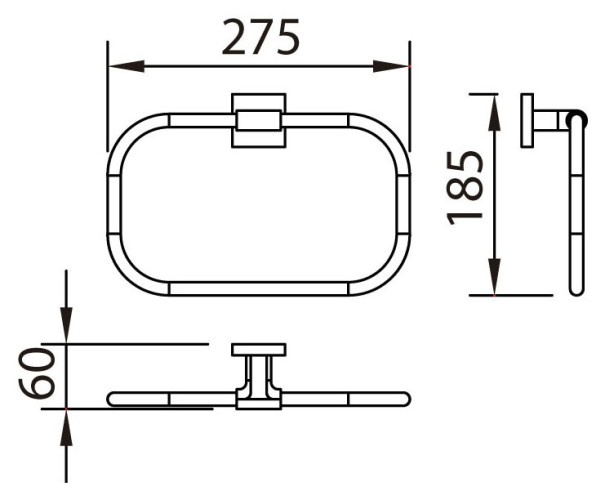 Кольцо для полотенец Clever Urban 99462