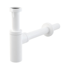 Сифон Alcadrain для раковины DN32 DESIGN цельнометаллический, круглый, белый (A400B)