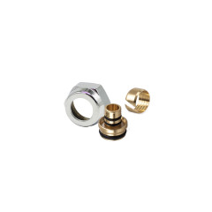 Резьбовое соединение SR Rubinetterie для многослойной трубы ?15,5/16-20x3/4”E, цвет хром