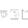 Раковина Bien INFINITUM врезная под столешницу 460 (внутр.разм. 400) х 390 (внутр.разм. 330) х150