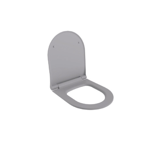 Сиденье д/унитаза Ambassador Queen 112T20301S (тонкое) СЕРОЕ МАТОВОЕ