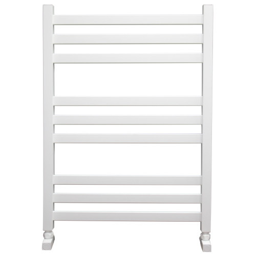 Полотенцесушитель Ника MODERN ЛМ-6 80/50 RAL9016 белый матовый с вентилями (комплект люкс)