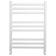 Полотенцесушитель Ника MODERN ЛМ-6 80/50 RAL9016 белый матовый с вентилями (комплект люкс)